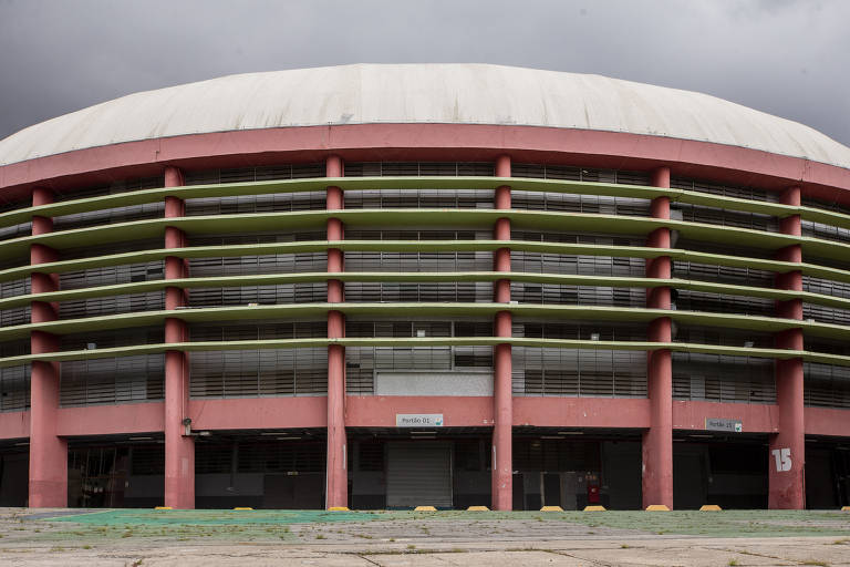 Fachada do Ginásio do Ibirapuera, que pode passar por reforma e expansão de sua estrutura