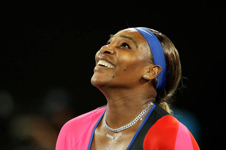Serena Williams comemora vitória sobre Simona Halep
