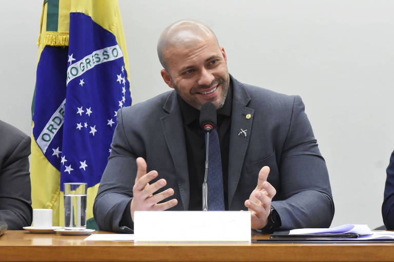 O deputado bolsonarista Daniel Silveira 