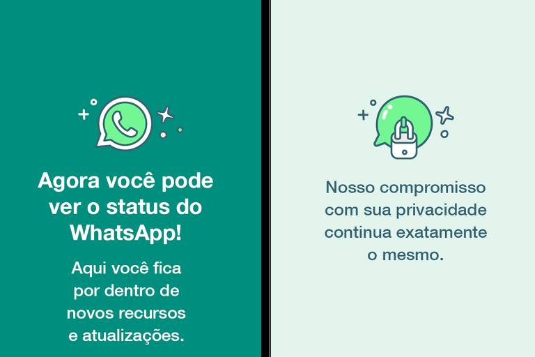 Após polêmica, WhatsApp passou a veicular explicações simplificadas sobre as mudanças no status
