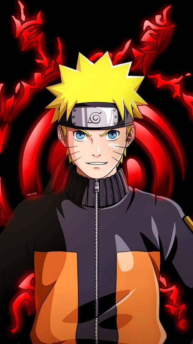Desenho de Naruto Uzumaki pintado e colorido por Usuário não