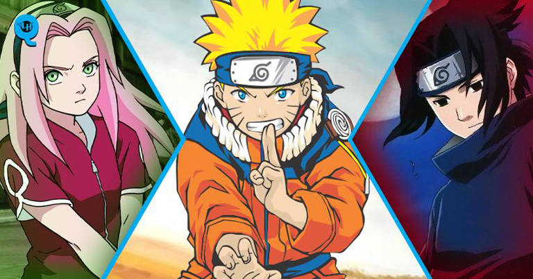 quadros 5 painel anime naruto personagem desenhos animes