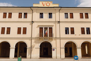 A prefeitura de Vo, cidade com a primeira morte por Covid-19 na Itália