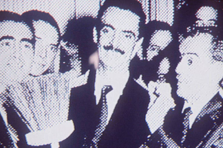 O ex-presidente Jânio Quadros na campanha 'Os Presidentes', que brincava com a tumultuada história política do país