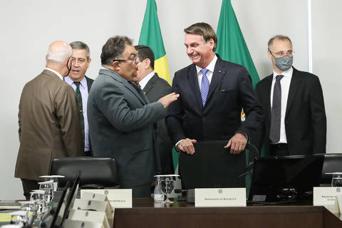 BRASILIA, DF, Almirante Flavio Rocha com presidente Jair Bolsonaro em atividades no Palácio do Planalto. (Foto:Marcos Correa/Presidência da República)