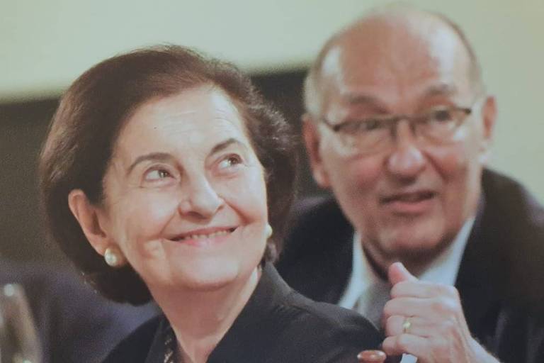 Ruth Vidal da Silva Martins (1934-2021) e o marido, o jurista Ives Gandra da Silva Martins