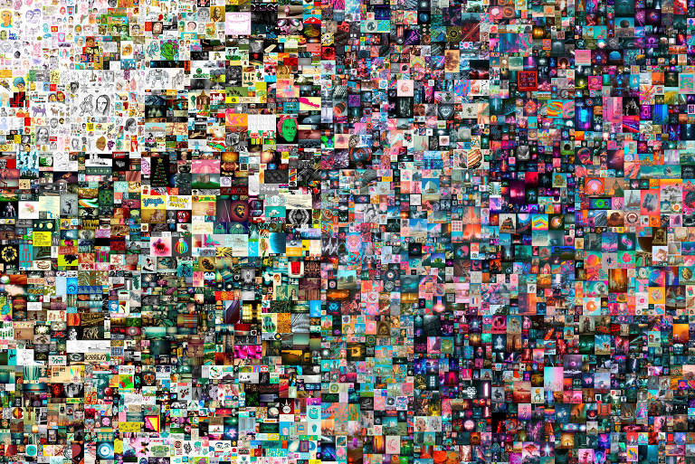 Obra “Todos os Dias: Os Primeiros 5.000 Dias”, do artista americano Beeple; vendida na casa de leilões britânica Christie’s, é um marco no mercado NFT