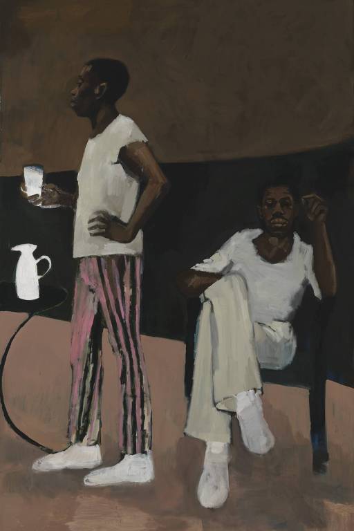 'Alabaster for Infidels', pintura da artista britânica Lynette Yiadom-Boakye, de 2019