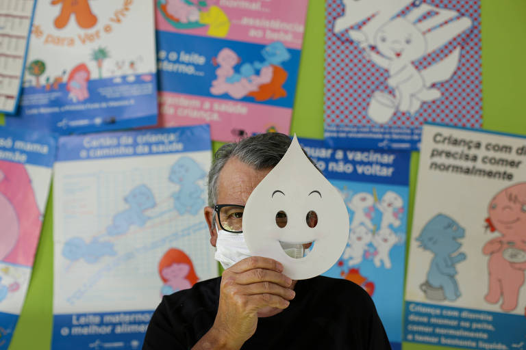 O artista Darlan Rosa, criador do mascote Zé Gotinha