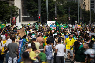 Manifestação na Avenida Paulista