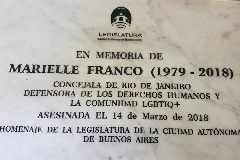 Buenos Aires terá placa em estação de metrô para celebrar Marielle Franco