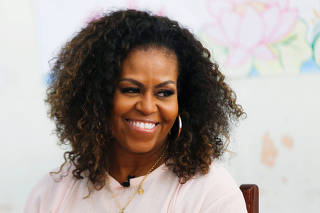 FILE PHOTO: Former first lady Michelle Obama attends the Girls Opportunity Alliance program with Room to Read at the Can Giuoc Highschool in Long An province