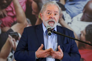 FILE PHOTO: Brazil's former President Lula attends a news conference in Sao Bernardo do Campo