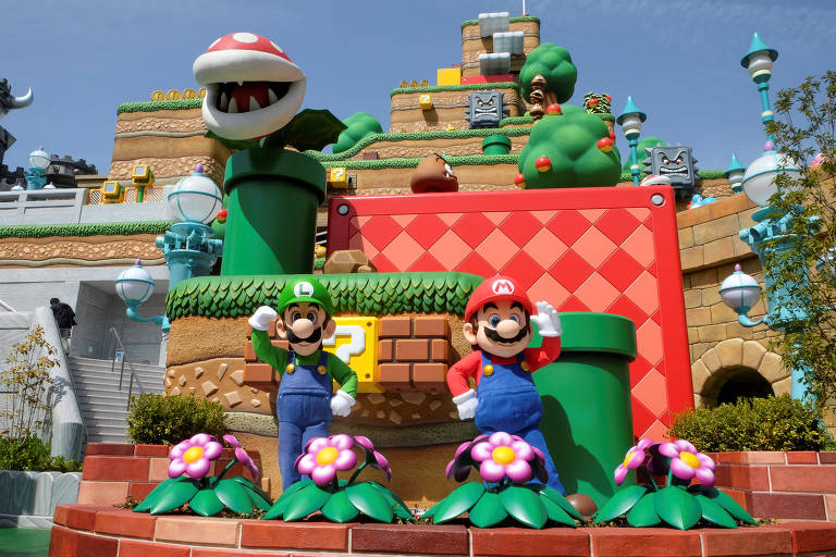 Nintendo inaugura área inspirada no jogo 'Super Mario' no Japão -  18/03/2021 - Diversão - F5