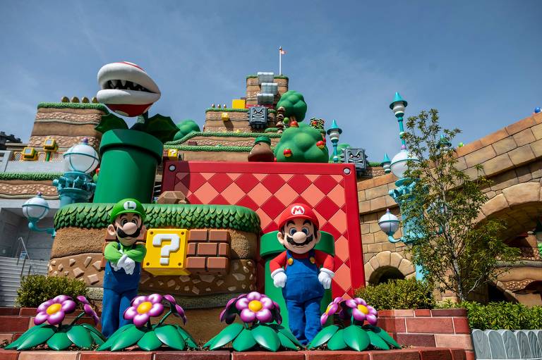 Jogos do Mario são tema da nova área do parque da Universal