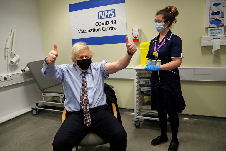 Boris Johnson e a vacinação contra a Covid-19