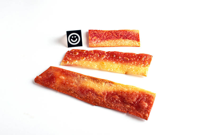 Bacon vegano que será lançado pela empresa Fazenda Futuro.