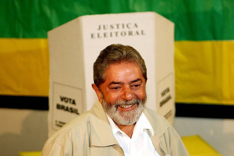 Luiz Inácio Lula da Silva na campanha eleitoral de 2006
