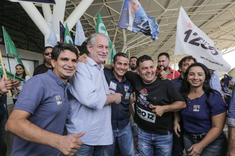 O candidato à Presidência da República Ciro Gomes (PDT) faz campanha eleitoral em Rio Branco, Acre, nas eleições de 2018.