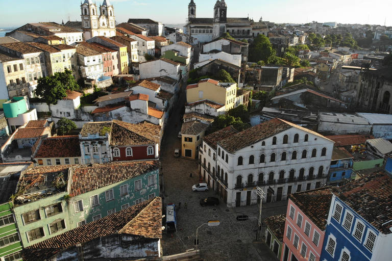 Ruas do Pelourinho, no centro histórico de Salvador