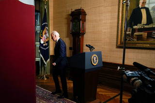U.S. President Joe Biden delivers remarks on his plan to withdraw American troops from Afghanistan, at the White House