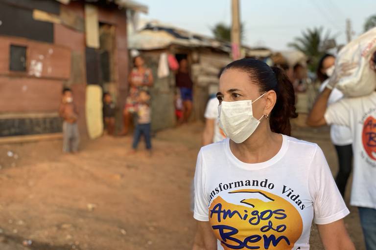 A ONG Amigos do Bem distribuiu 200 mil cestas para 300 povoados na primeira onda da pandemia