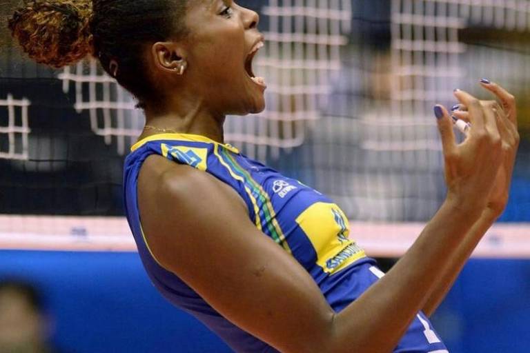 A jogadora de vôlei Fabiana Claudino