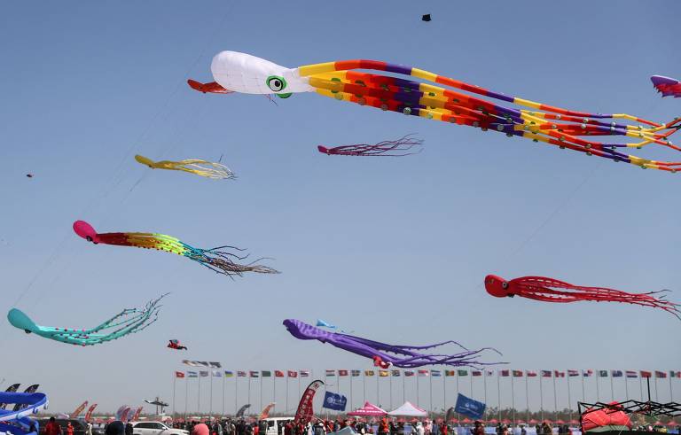 Pipas tomam o céu durante festival na China; veja fotos de hoje