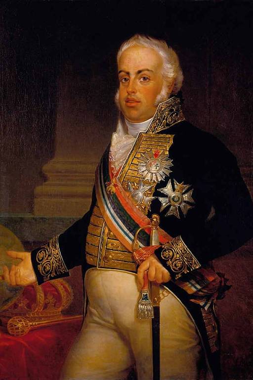 Tela de 1826 de Albert Jakob Frans Gregorius traz retrato do monarca Dom João VI no período de seu retorno à Portugal.