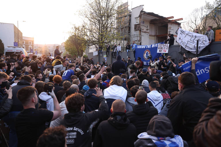 Protestos contra a criação da Superliga europeia