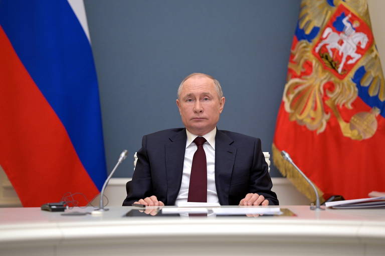 Presidente russo, Vladimir Putin, discursa durante Cúpula de Líderes sobre o Clima, direto de Moscou