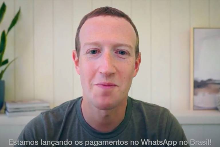 Imagem de Zuckerberg falando do Pagamentos no Brasil