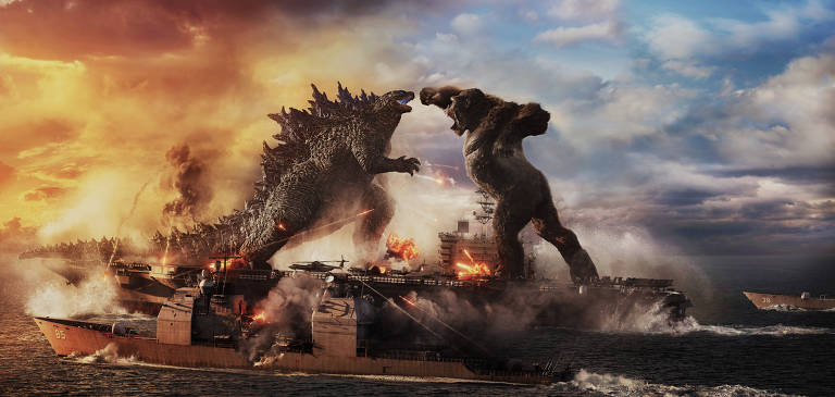 Godzilla vs. Kong' chega aos streamings com batalha épica entre monstros -  28/06/2021 - Ilustrada - Folha