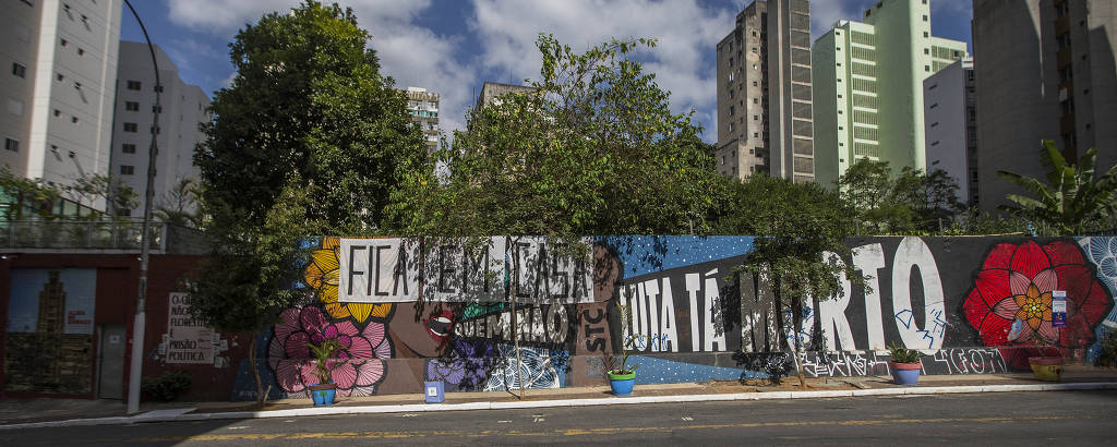 Entrada do Ocupação 9 de Julho, na região central de São Paulo
