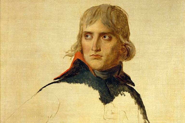 Retrato inacabado de Napoleão feito por Jacques-Louis David