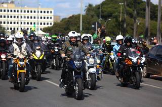Apoiadores de Jair Bolsonaro Passeio de motocicleta