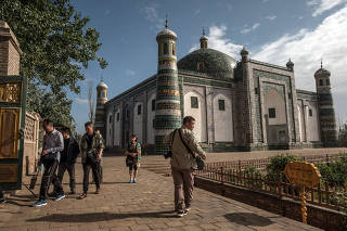 A Muslim shrine in Kashgar, in the Xinjiang region of China, on July 3 2017. (Bryan Denton/The New York Times)