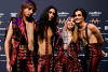 Maneskin of Italy pose with the trophy following a news conference after winning the 2021 Eurovision Song Contest, in Rotterdam, Netherlands, May 23, 2021. REUTERS/Piroschka van de Wouw ORG XMIT: MEXSIN