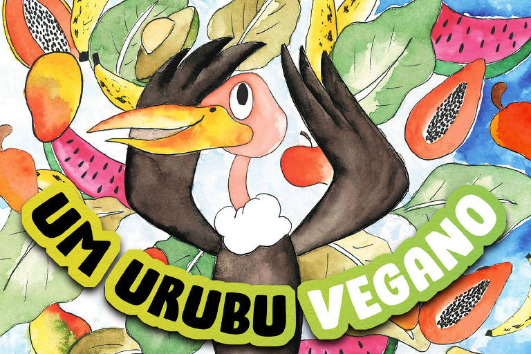 Capa do livro "Um Urubu Vegano"