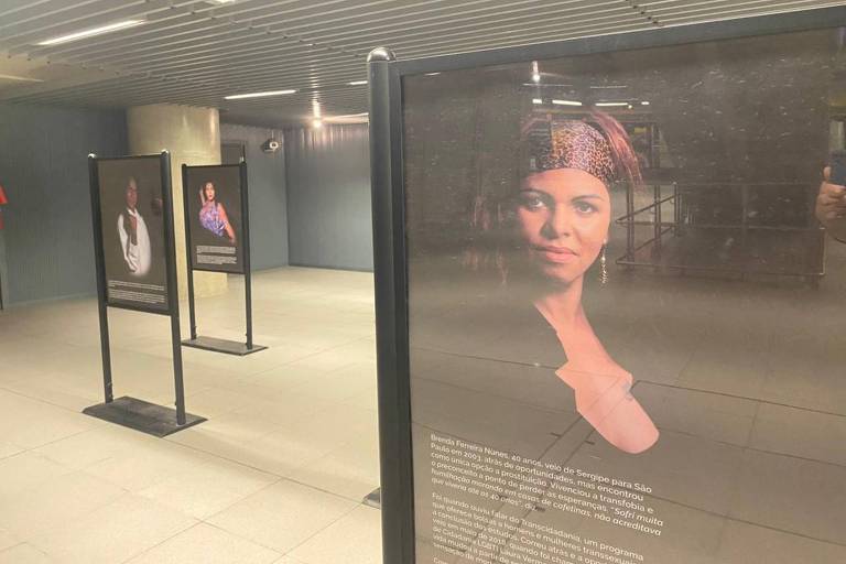 Exposição em estação do Metrô da linha 4-amarela conta a história de personagens transexuais