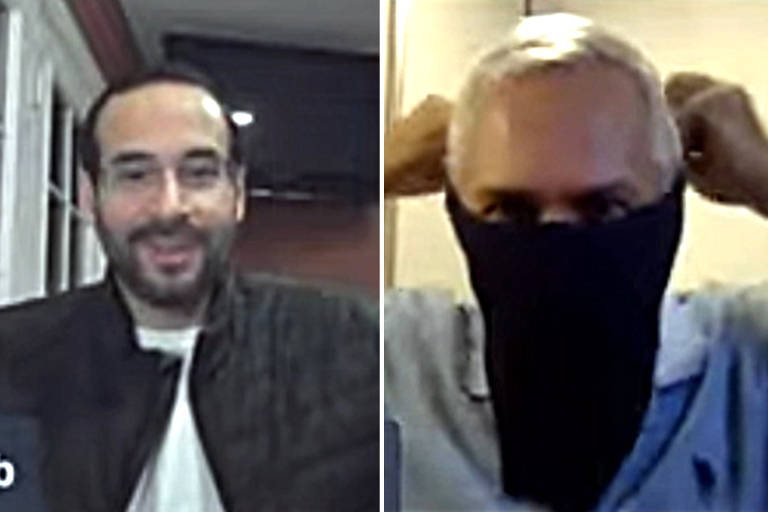 O ex-assessor da Presidência Arthur Weintraub participa de live com o médico Luciano Dias Azevedo. Weintraub é apontado como idealizador do chamado “gabinete paralelo” que assessora o governo federal no combate à pandemia da Covid-19