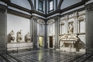 The New Sacristy gleams after a lengthy period of restorations at the Medici Chapel in Florence, Italy, May 24, 2021. (Gianni Cipriano/The New York Times)