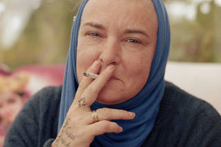Sinead O'Connor at her home in Wicklow, Ireland, on May 10, 2021. (Ellius Grace/The New York Times)