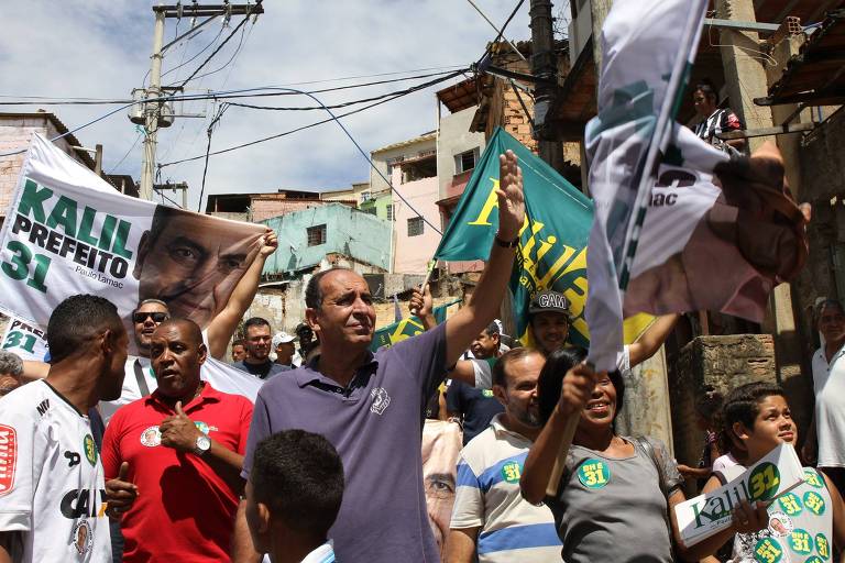 Alexandre Kalil durante campanha para a Prefeitura de BH, em 2016