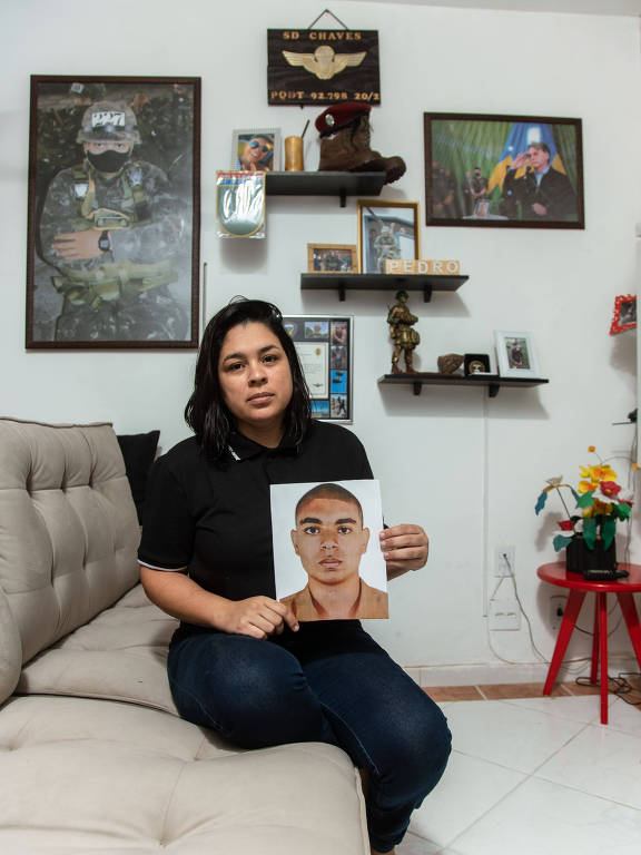 Alynne Soares, mãe do soldado Pedro Chaves, 19

