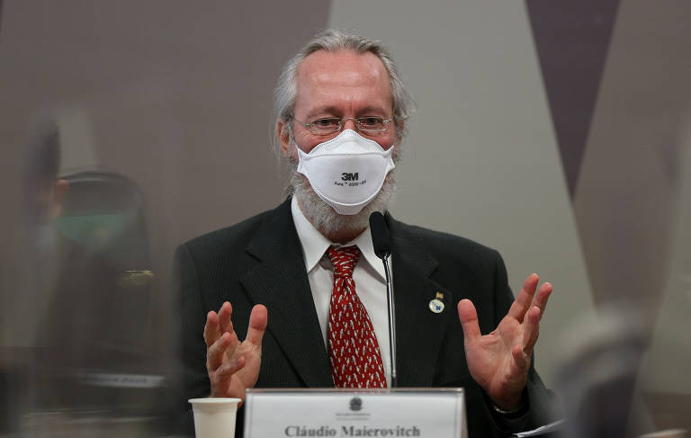 Sanitarista Cláudio Maierovitch fala durante CPI da Covid