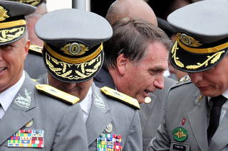 FILE PHOTO: Brazilian President-elect Bolsonaro attends the graduation of the officers of the Military Academy of Agulhas Negras in Resende