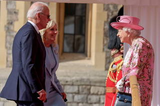 U.S. President Biden and first lady meet Britain's Queen Elizabeth at Windsor Castle