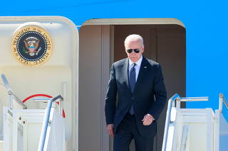 U.S. President Biden arrives in Geneva