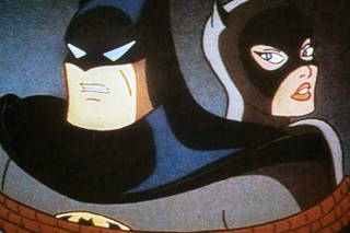 BATMAN: THE ANIMATED SERIES, (from left): Batman, Catwoman, 1992-95. © Warner Bros. / Courtesy: Ever
